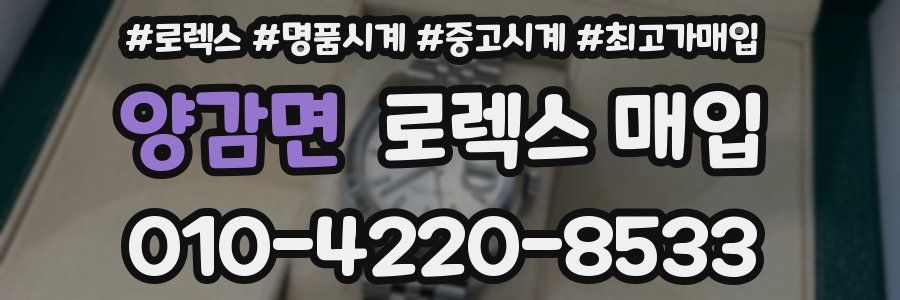 양감면 로렉스 매입