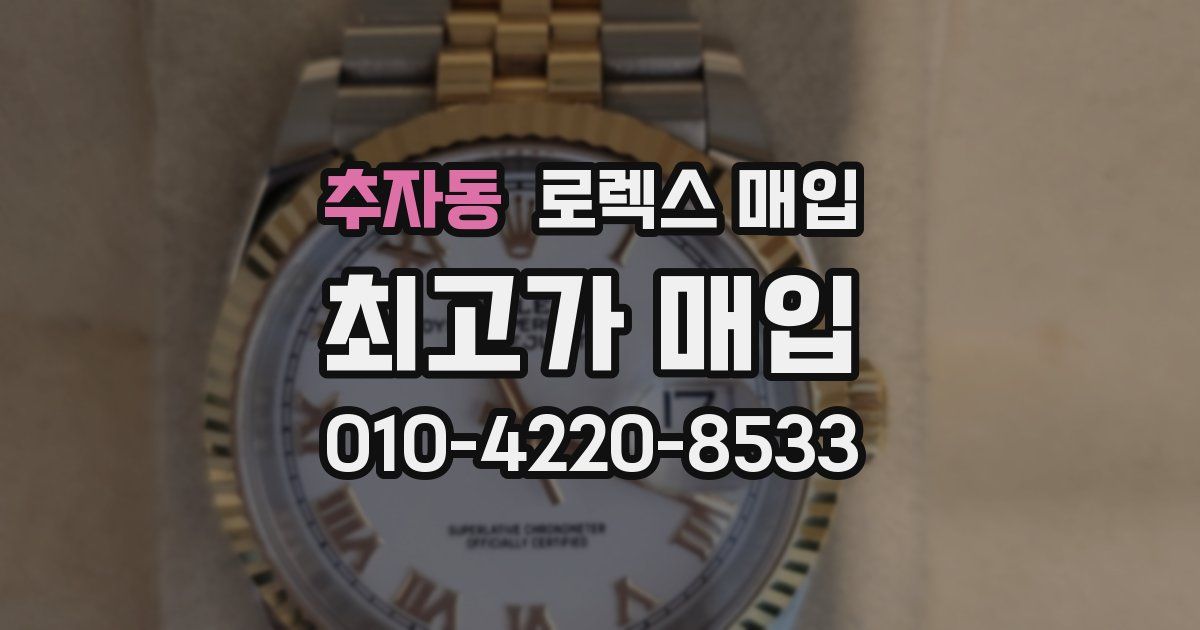 추자동 로렉스 매입