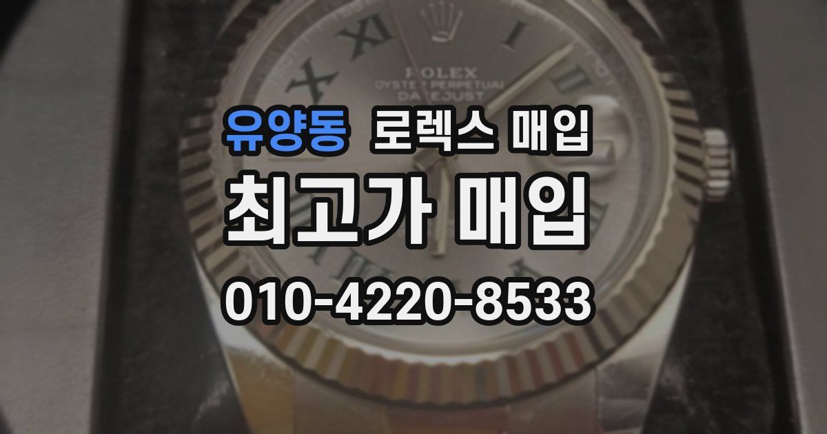 유양동 로렉스 매입