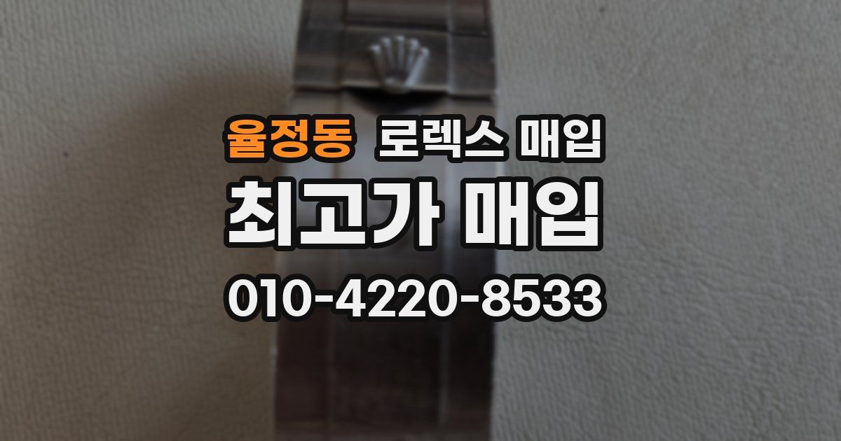 율정동 로렉스 매입