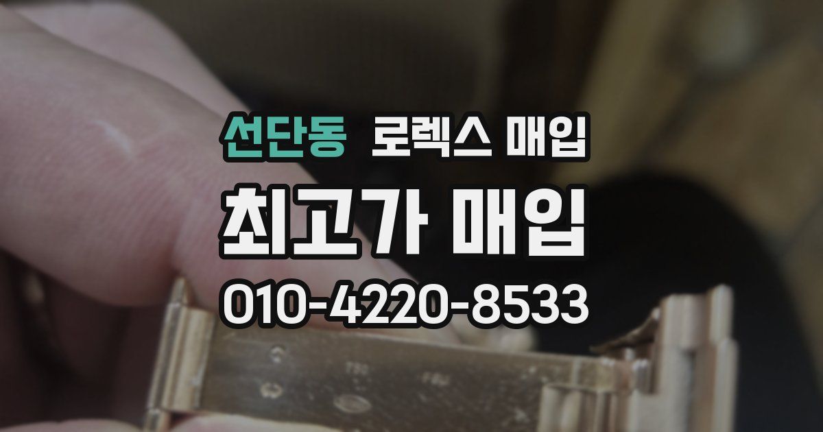 선단동 로렉스 매입