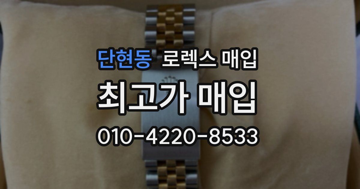 단현동 로렉스 매입