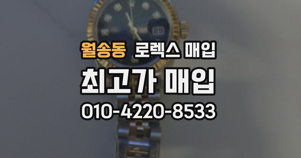 월송동 로렉스 매입