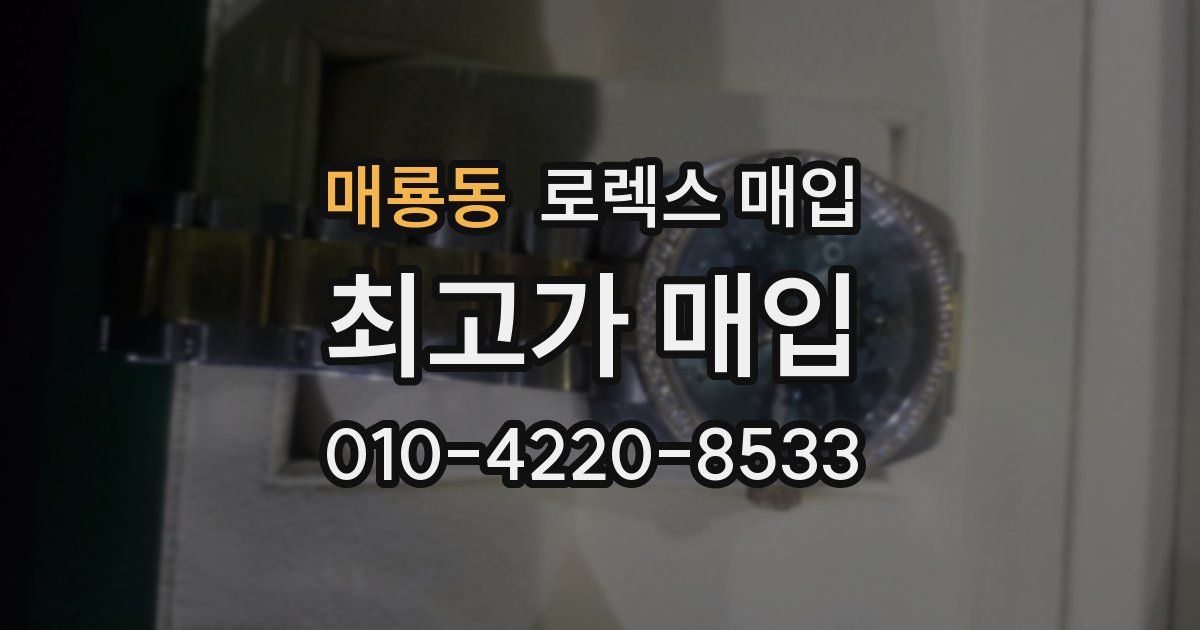 매룡동 로렉스 매입