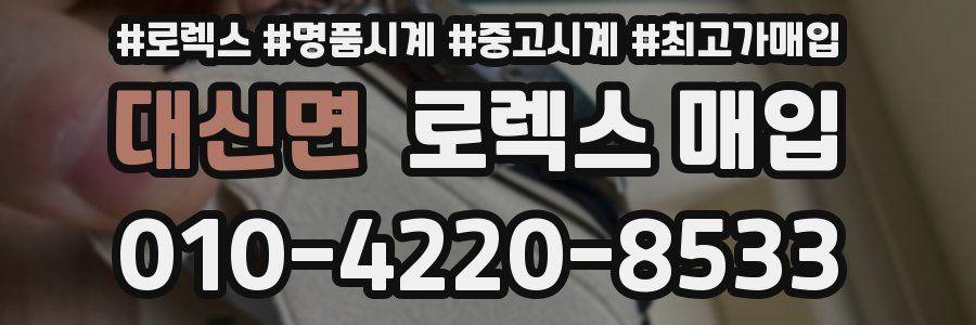 대신면 로렉스 매입