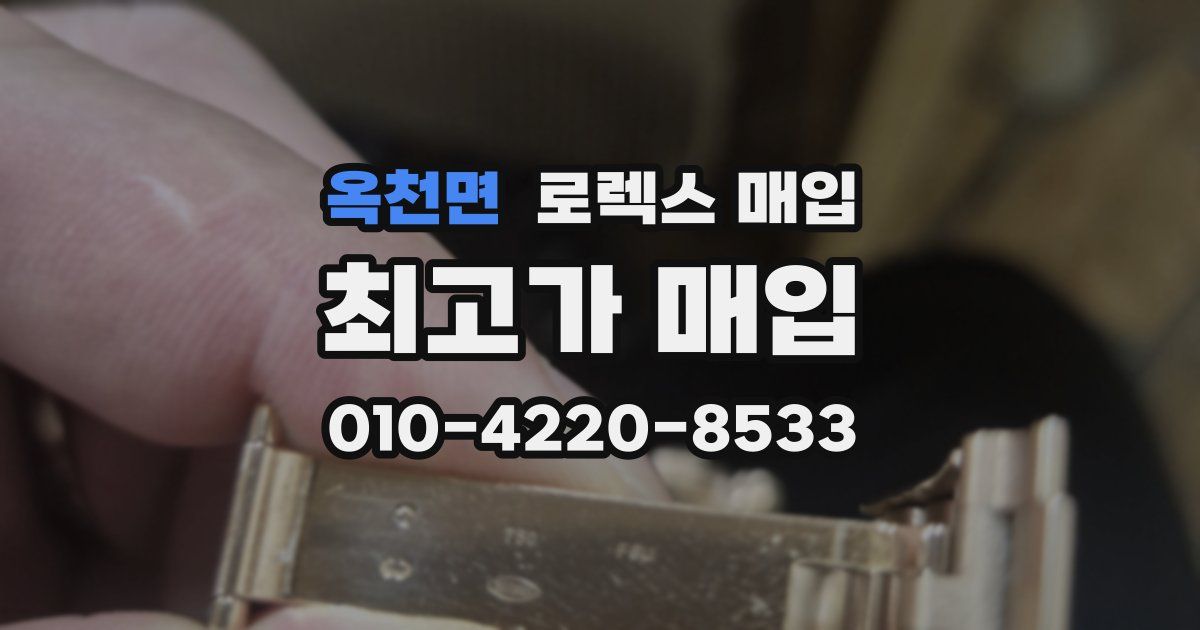 옥천면 로렉스 매입