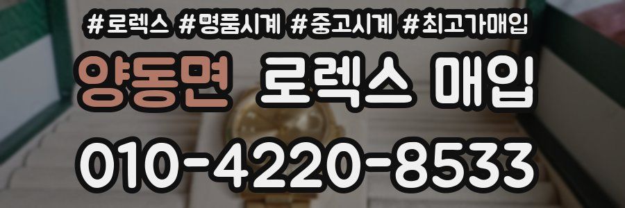 양동면 로렉스 매입