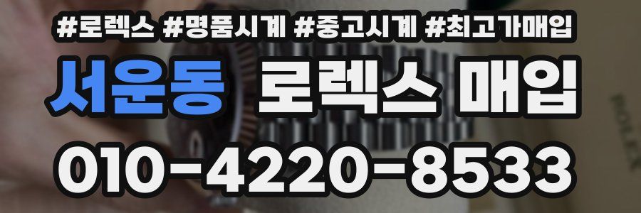서운동 로렉스 매입