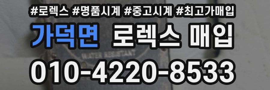 가덕면 로렉스 매입