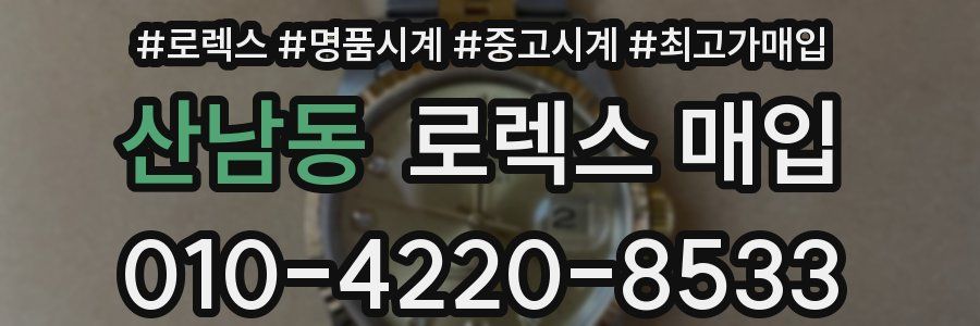 산남동 로렉스 매입