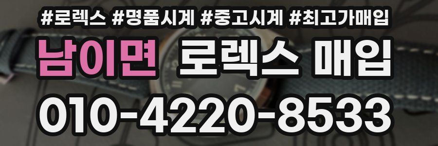 남이면 로렉스 매입