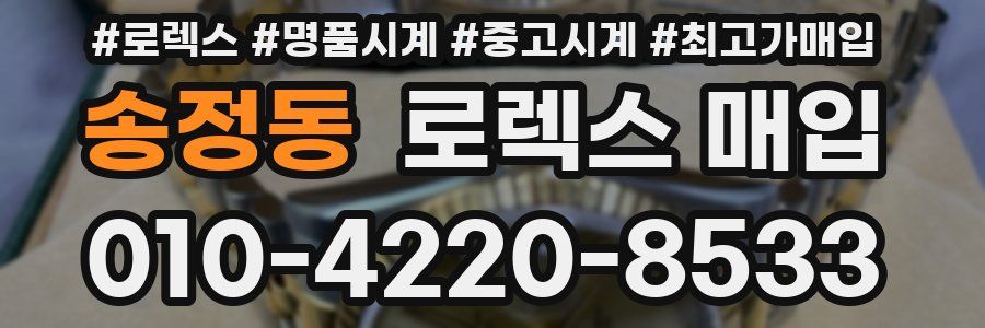 송정동 로렉스 매입