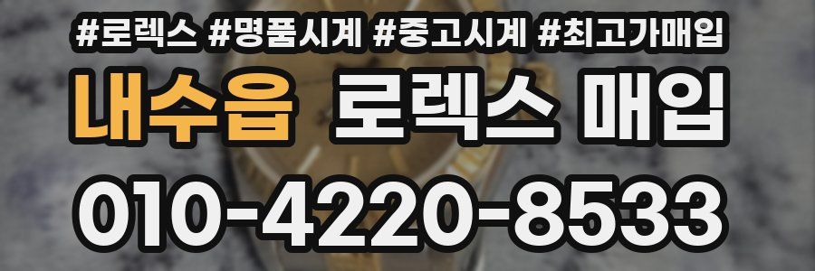 내수읍 로렉스 매입