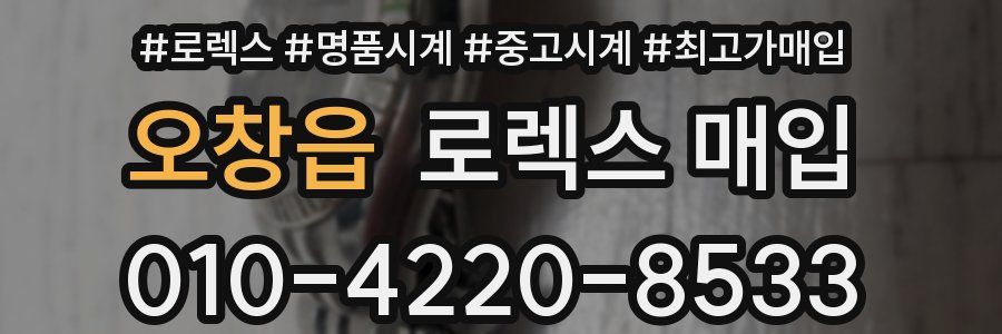 오창읍 로렉스 매입