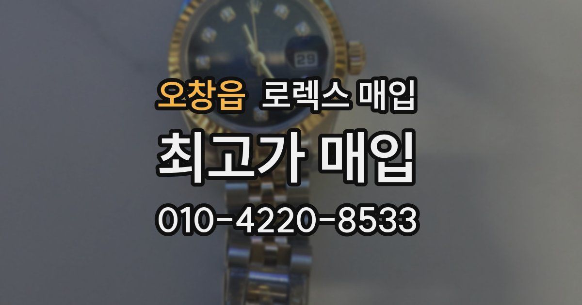 오창읍 로렉스 매입