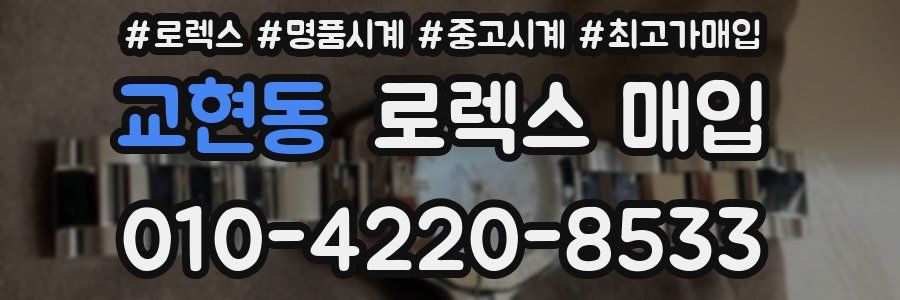 교현동 로렉스 매입