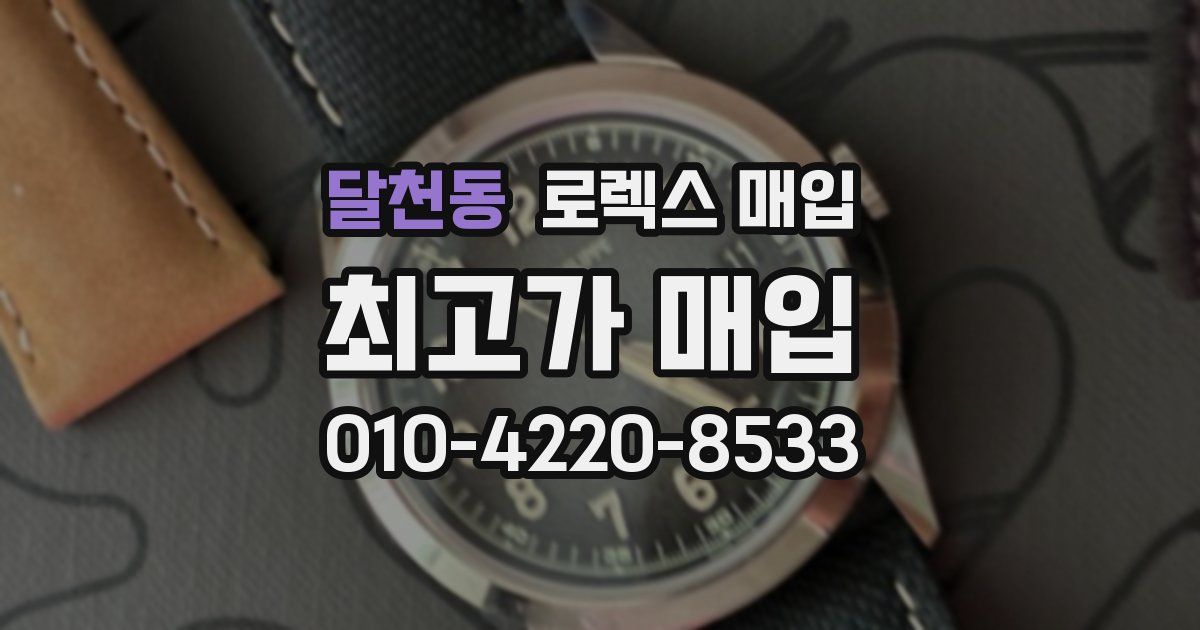 달천동 로렉스 매입