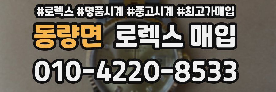 동량면 로렉스 매입