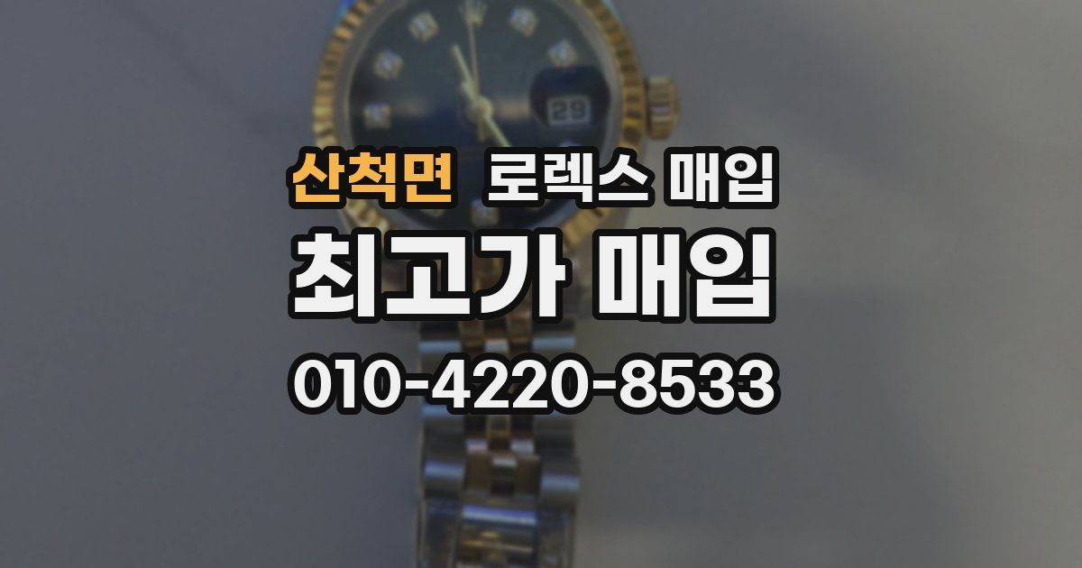 산척면 로렉스 매입