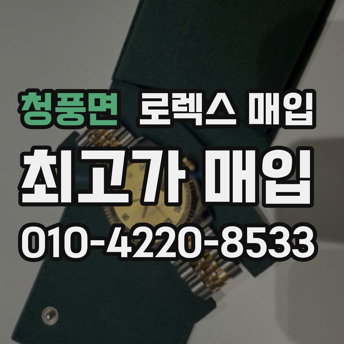 청풍면 로렉스 매입