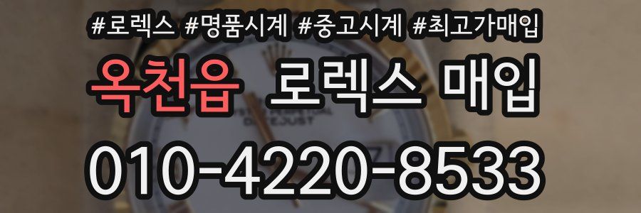 옥천읍 로렉스 매입