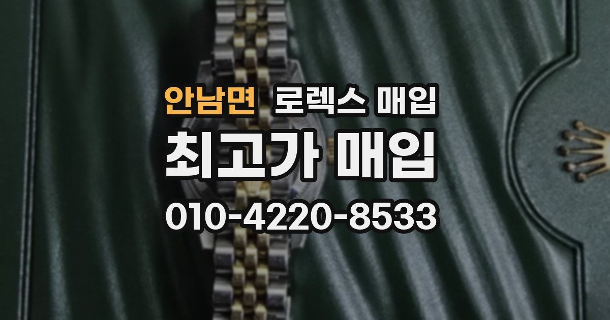 안남면 로렉스 매입