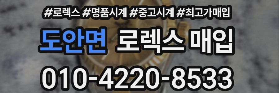 도안면 로렉스 매입