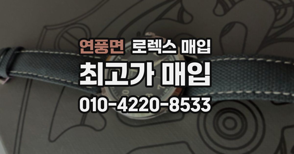 연풍면 로렉스 매입