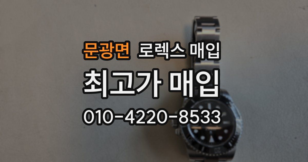 문광면 로렉스 매입