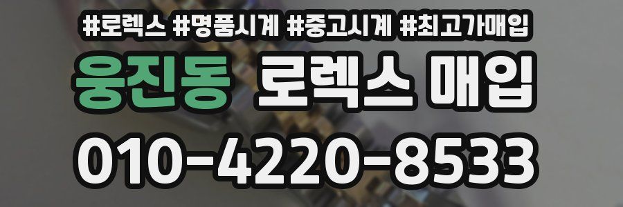 웅진동 로렉스 매입