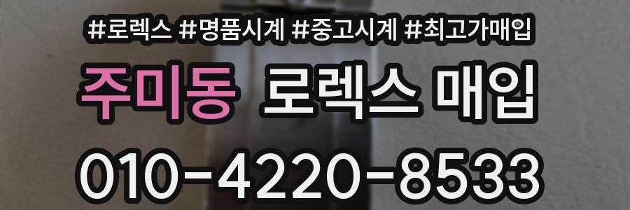 주미동 로렉스 매입