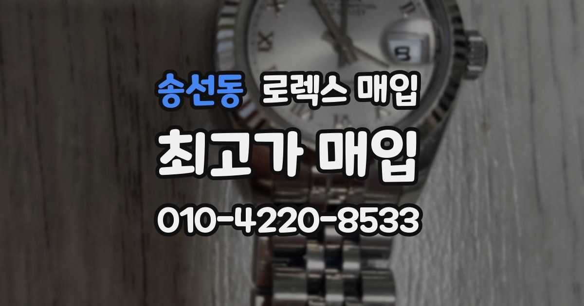 송선동 로렉스 매입