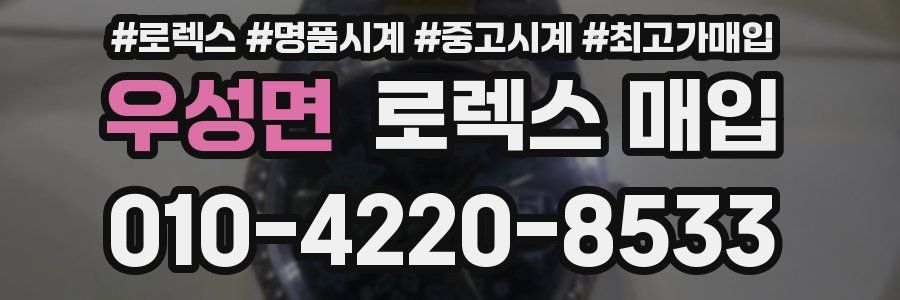 우성면 로렉스 매입