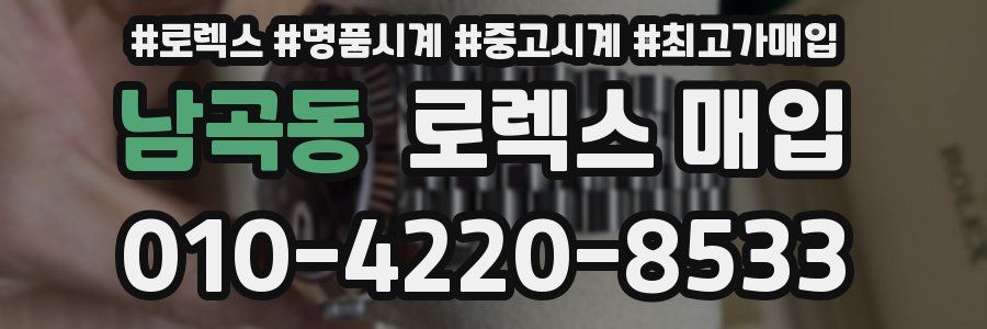 남곡동 로렉스 매입