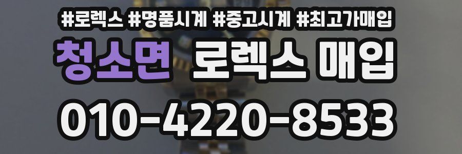청소면 로렉스 매입
