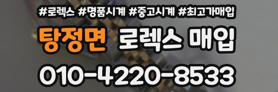 탕정면 로렉스 매입