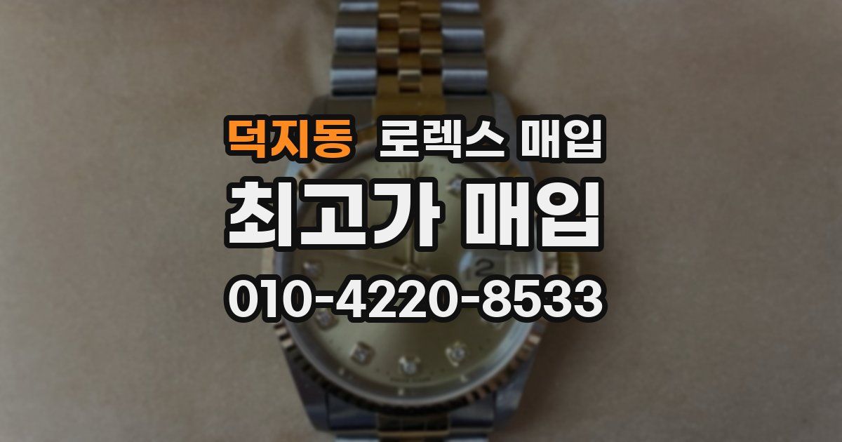 덕지동 로렉스 매입