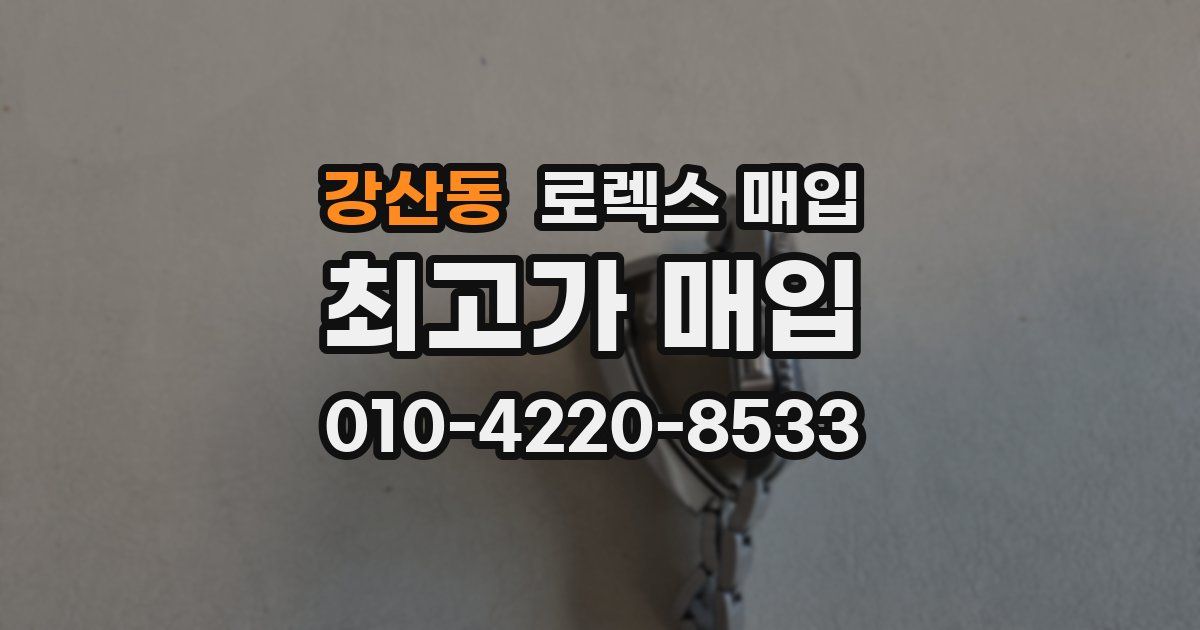 강산동 로렉스 매입