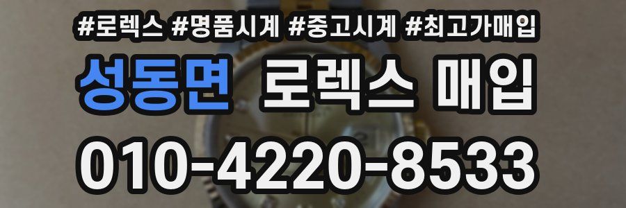 성동면 로렉스 매입