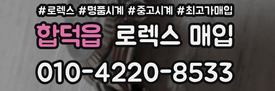 합덕읍 로렉스 매입