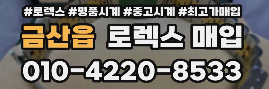 금산읍 로렉스 매입