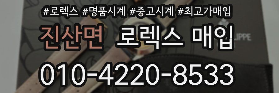 진산면 로렉스 매입