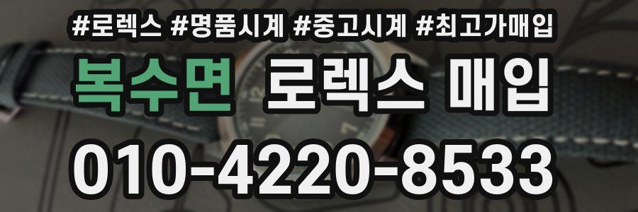 복수면 로렉스 매입