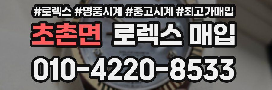 초촌면 로렉스 매입