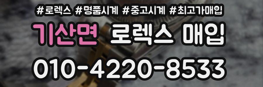 기산면 로렉스 매입