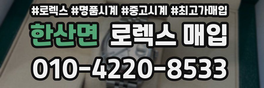 한산면 로렉스 매입