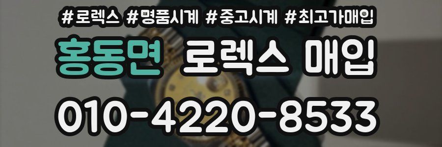 홍동면 로렉스 매입