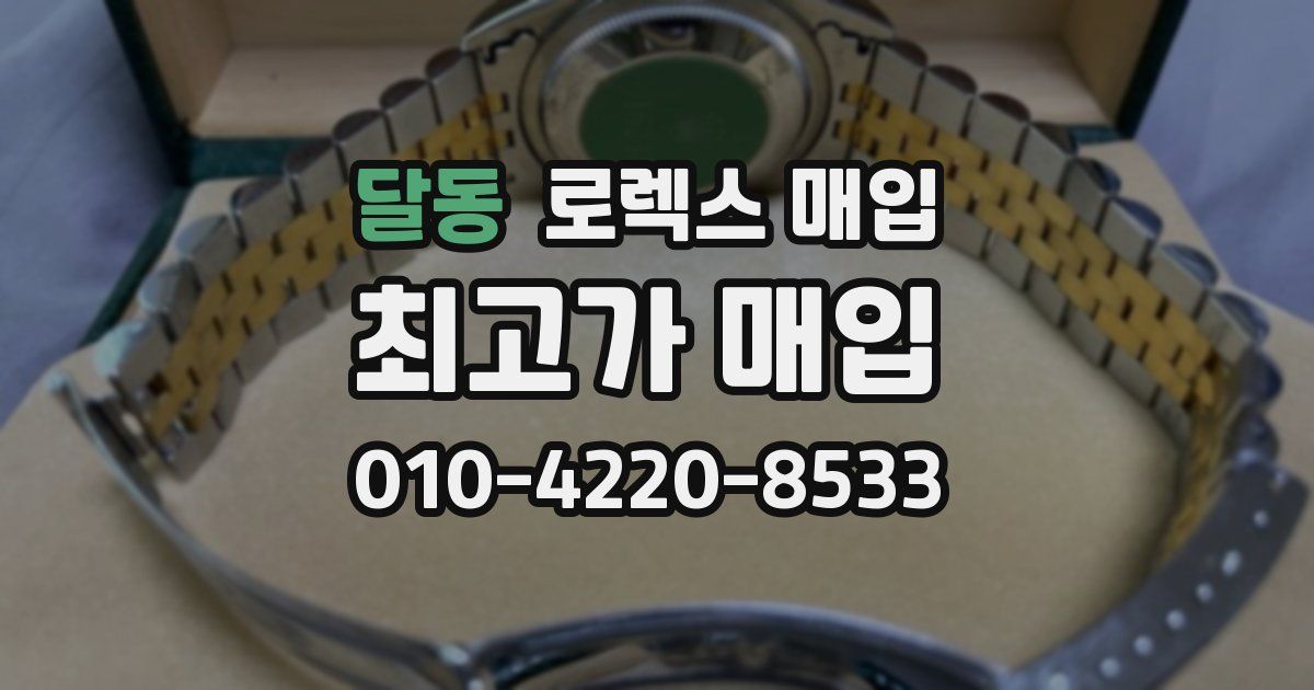 달동 로렉스 매입