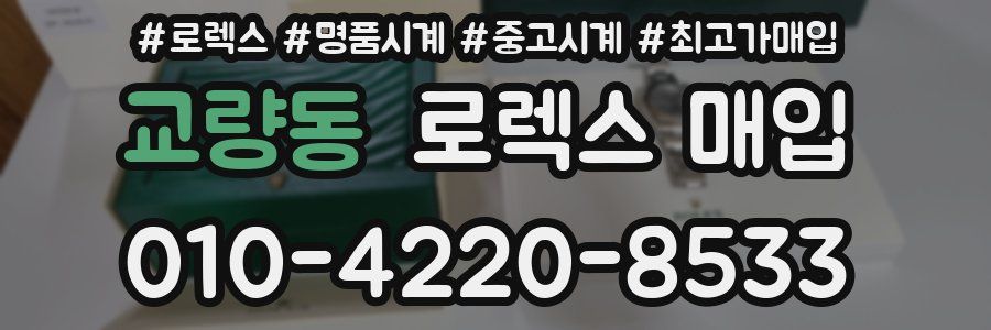 교량동 로렉스 매입