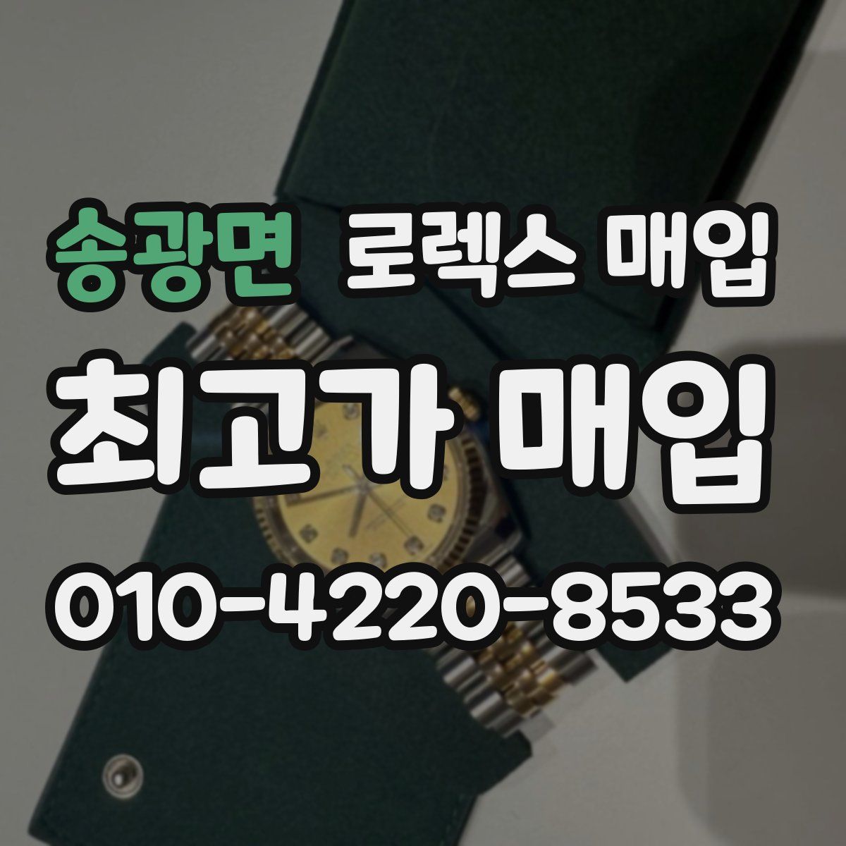 송광면 로렉스 매입